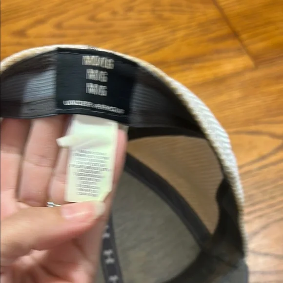 Under Armour White and Gray Mesh Hat - Picture 6 of 8